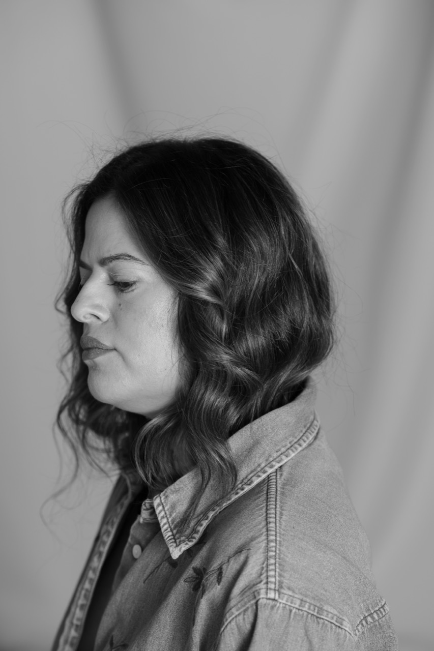 Side profile portrait of Karen Trejo