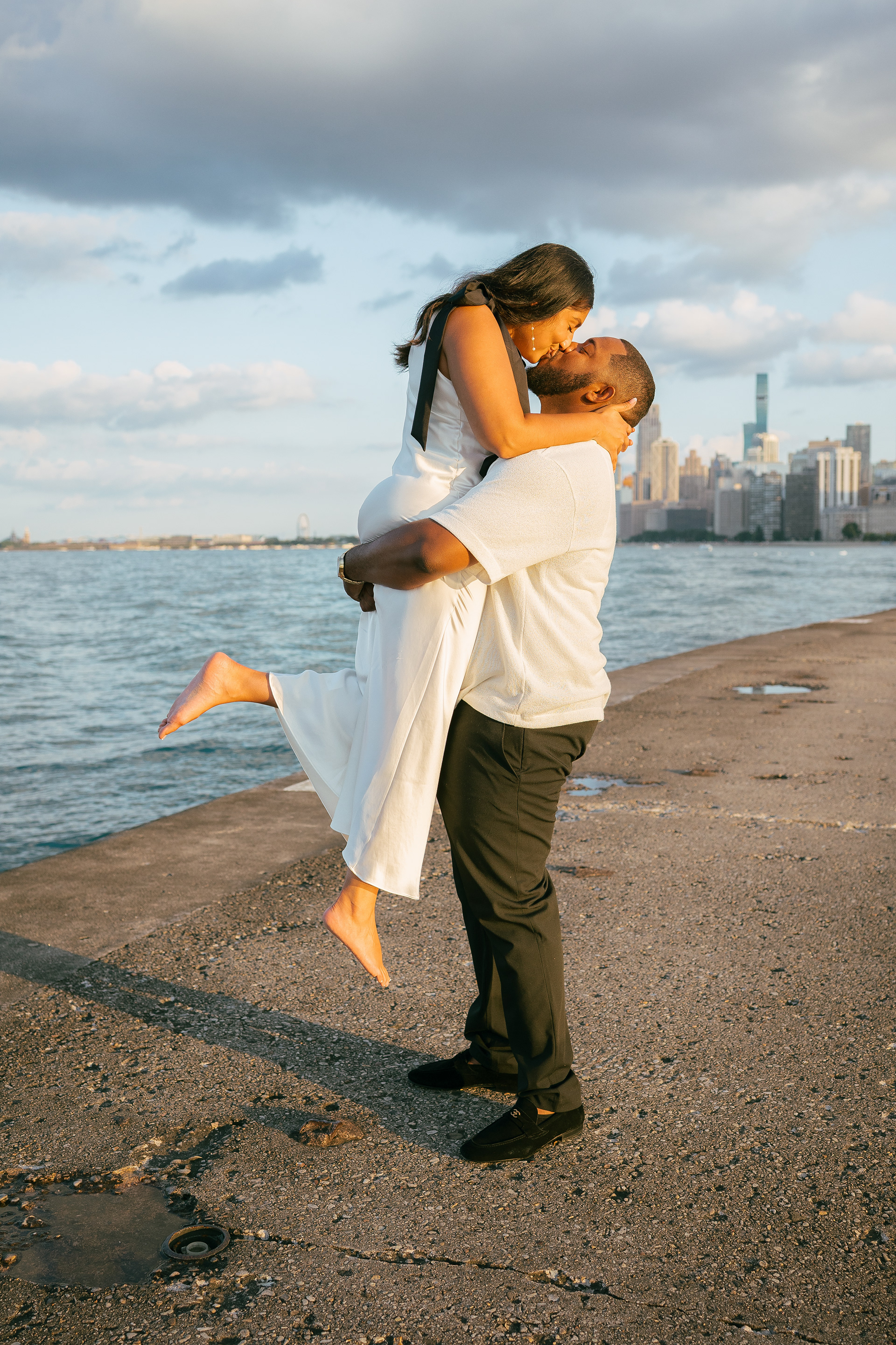 Engagement couple scene